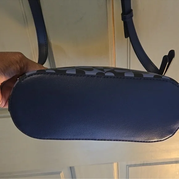 KATE SPADE EUC Blue Floral Crossbody Bag with Minor Callout Pictured - Picture 5 of 8